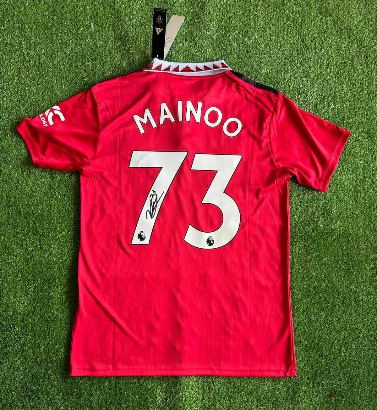 Kobbie Mainoo Signed Manchester United 2024/2025 Home Shirt
