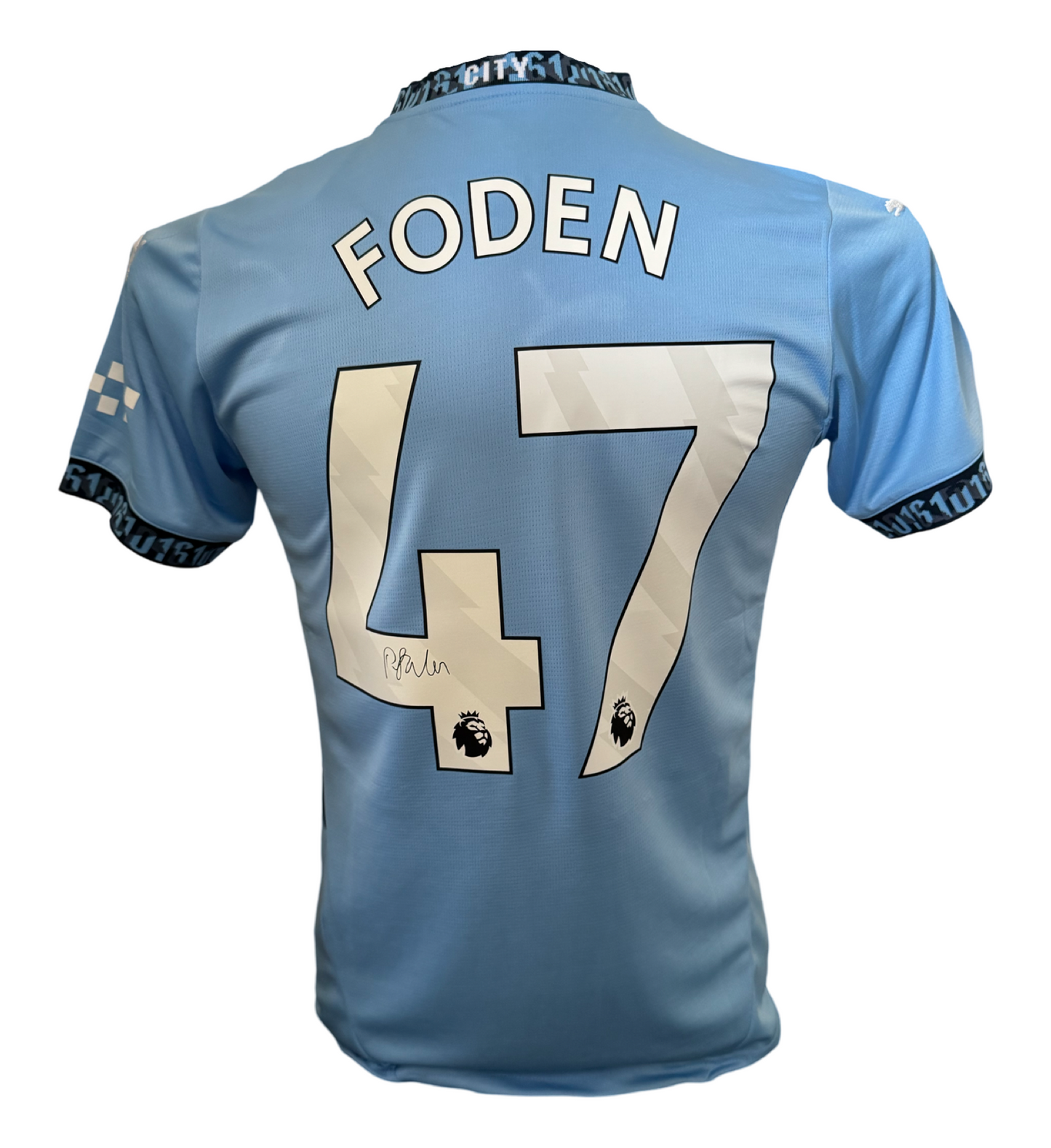 Phil Foden Signed Manchester city 2024/2025 Home Shirt.