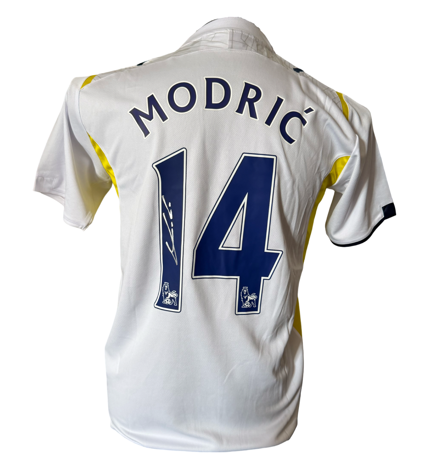 Luka Modrić signed 2009/2010 Tottenham Home Shirt