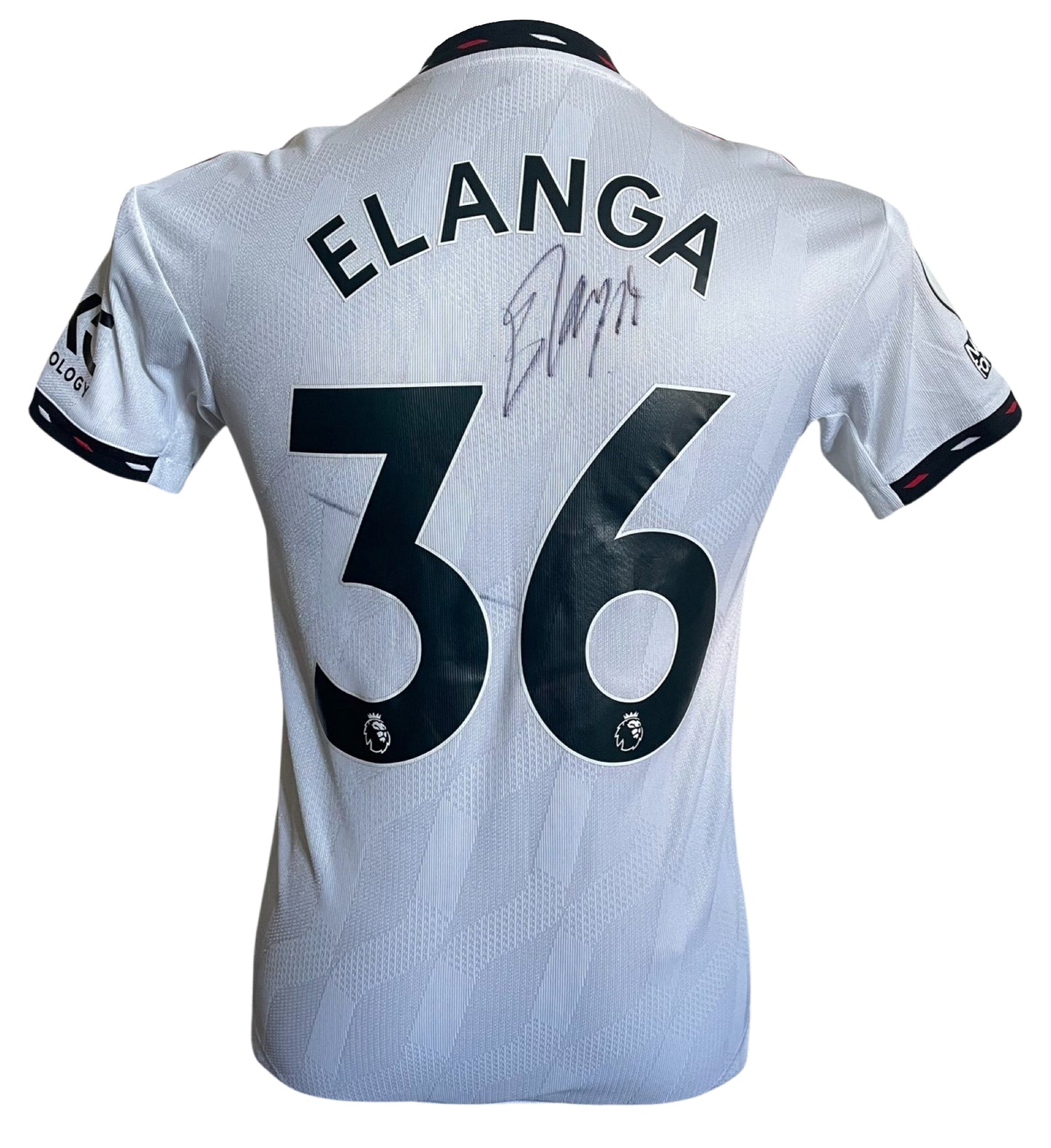 Anthony Elanga Signed Manchester United 2022/2023 Away Shirt