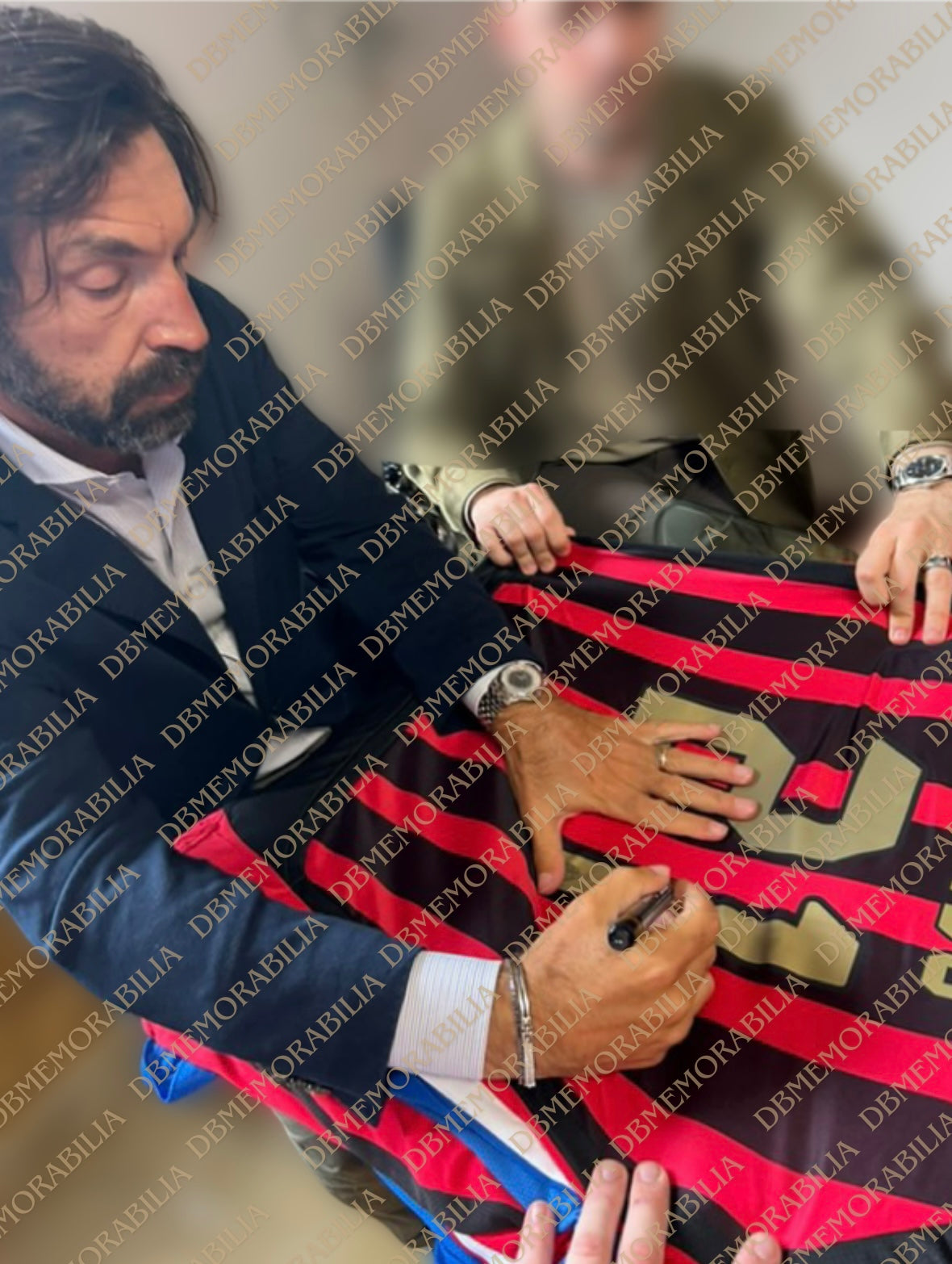 Andrea Pirlo Signed Adidas AC Milan Jersey