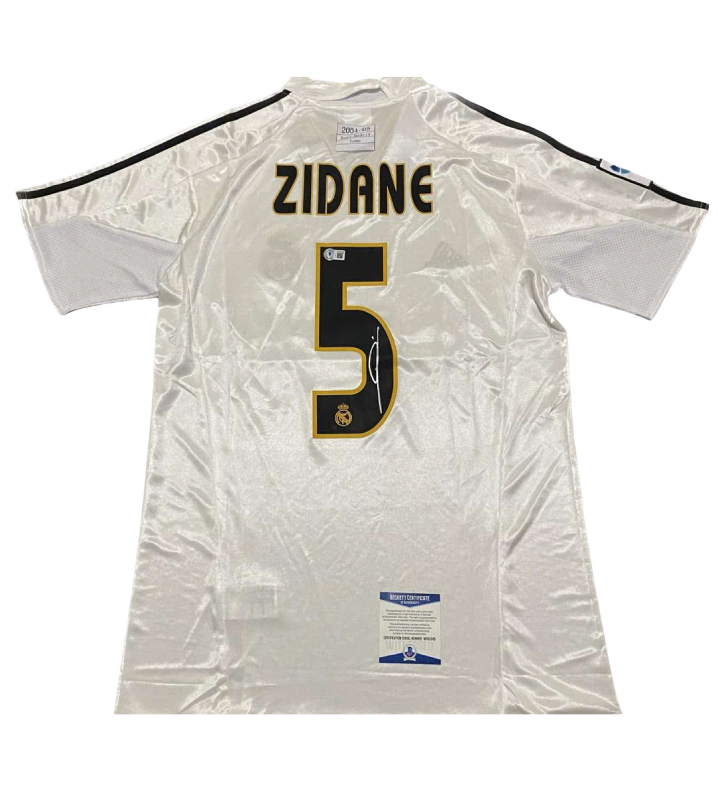 Zidane signed shirt