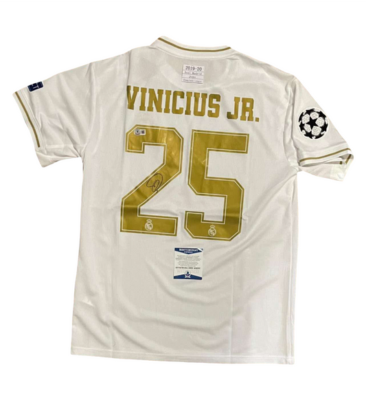 Autographed/Signed Vinicius Junior Real Madrid Jersey, Beckett Authenticated