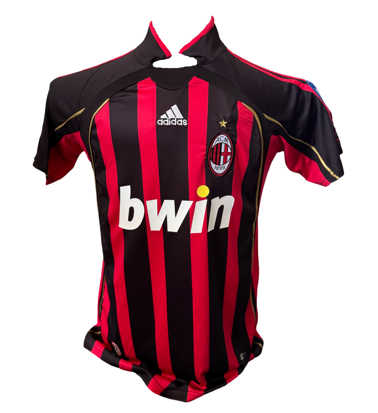 PAOLO MALDINI SIGNED AC MILAN 2007 HOME SHIRT