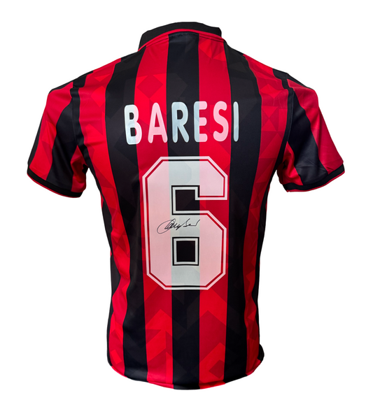 Franco Baresi Signed Retro AC Milan Home Shirt