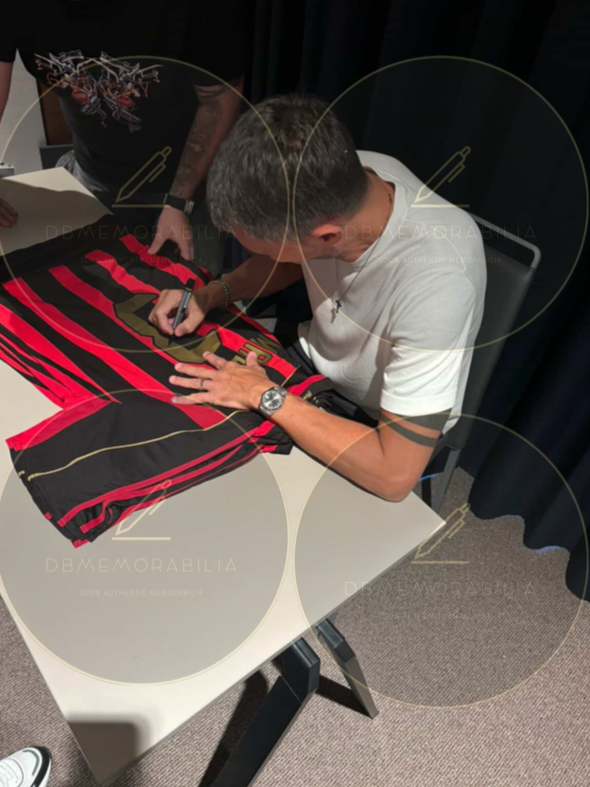 PAOLO MALDINI SIGNED AC MILAN 2007 HOME SHIRT