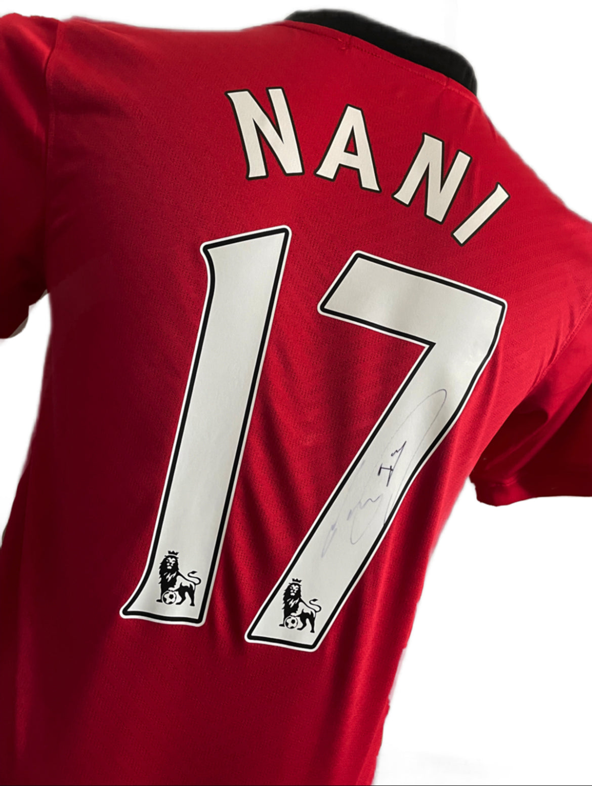 Luis Nani Signed Manchester United Home Shirt