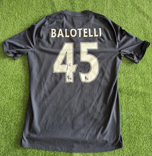 Mario Balotelli Signed 2010-2011 Man City Signed Shirt