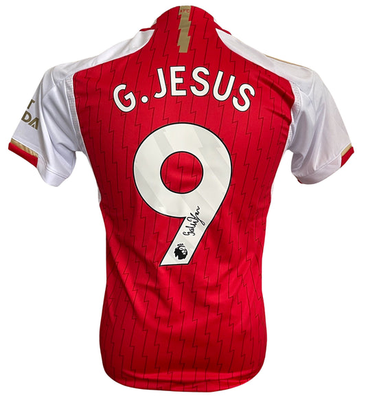 Gabriel Jesus Signed Arsenal 2023/2024 Home Shirt