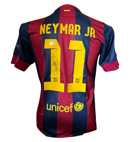 Neymar Jr FC Barcelona Signed 2015 Shirt Beckett