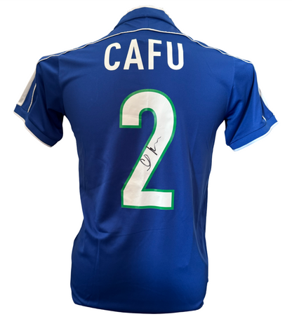 Marcos Evangelista de Morais Cafu 2000 signed Brazil shirt