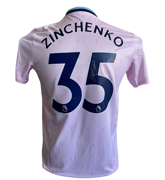 Oleksandr Zinchenko Signed Arsenal 2022/2023 Third Shirt