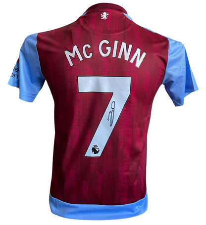 John McGinn Signed Aston Villa 2023/2024 Home Shirt