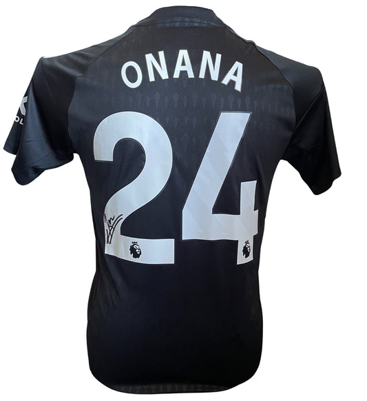 André Onana Signed Manchester United 2023/2024 Away Shirt