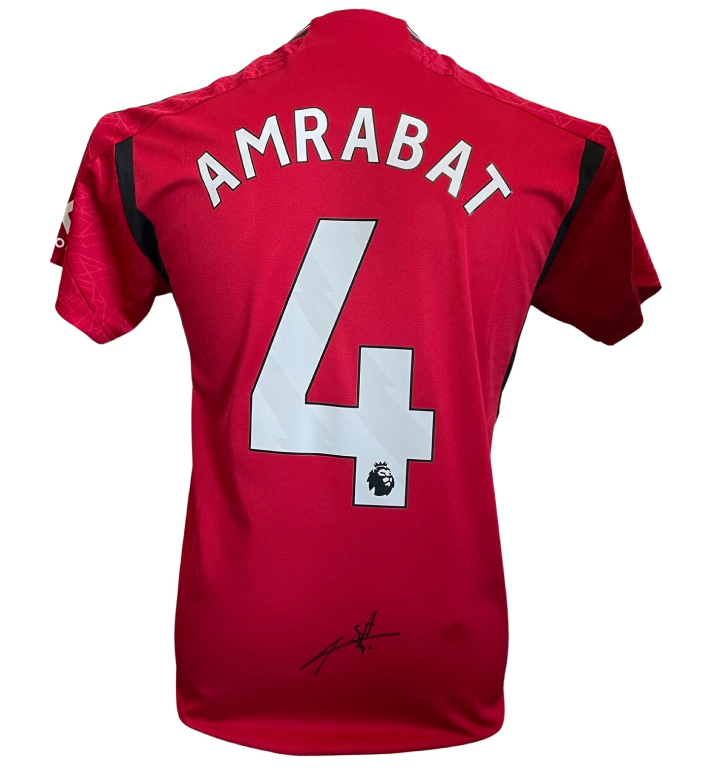 Sofyan Amrabat Signed Manchester United 2023/2024 Home Shirt