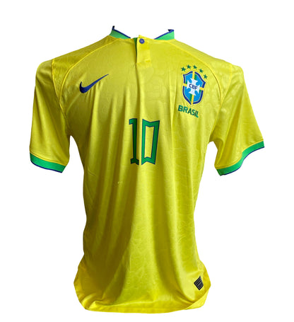 Neymar Junior Signed World Cup 2022 Home Shirt