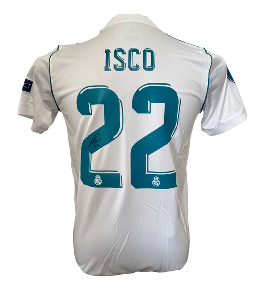 Isco Signed Shirt, Real Madrid Champions League Winners 2017