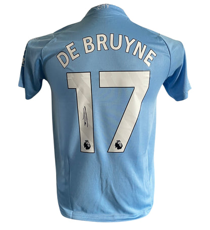 Kevin De Bruyne Signed Manchester city 2023/2024 Home Shirt