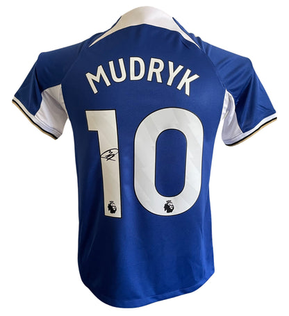 Mykhailo Mudryk Signed Chelsea 2023/2024 Home Shirt