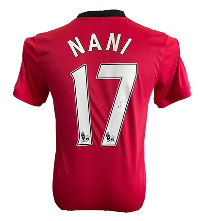 Luis Nani Signed Manchester United Home Shirt