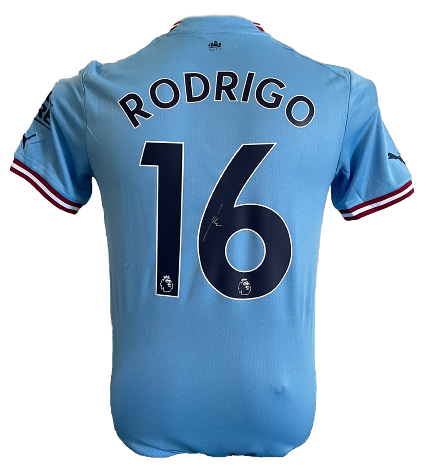 Rodrigo signed Manchester City 2022/2023 Home Shirt