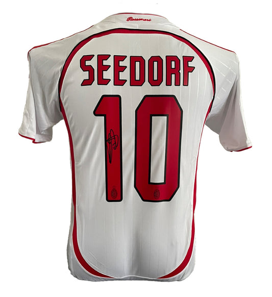 Clarence Seedorf Signed AC Milan 2008 Away UCL Finals Shirt