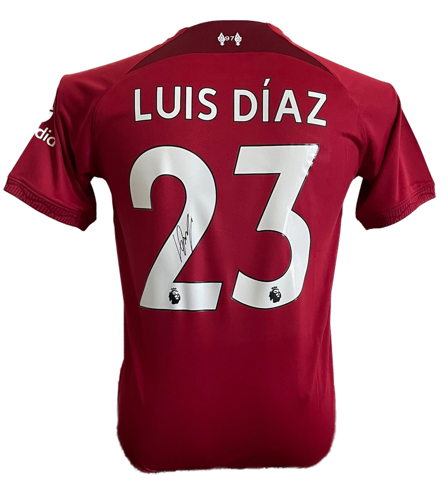 Luis Díaz Signed Liverpool 2022/2023 Home Shirt