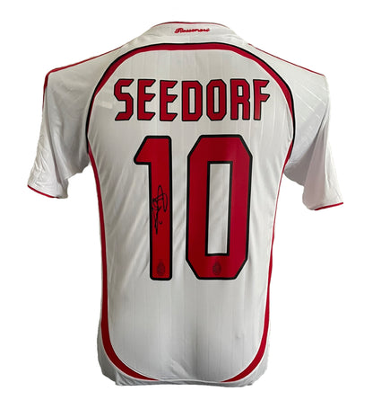 Clarence Seedorf Signed AC Milan 2008 Away UCL Finals Shirt