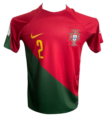 Diogo Dalot Signed Portugal World Cup 2022 Home Shirt