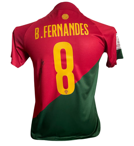 Bruno Fernandes Signed Portugal World Cup 2022 Home Shirt