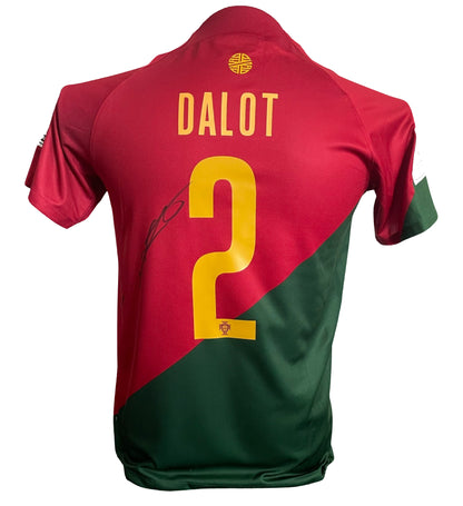 Diogo Dalot Signed Portugal World Cup 2022 Home Shirt