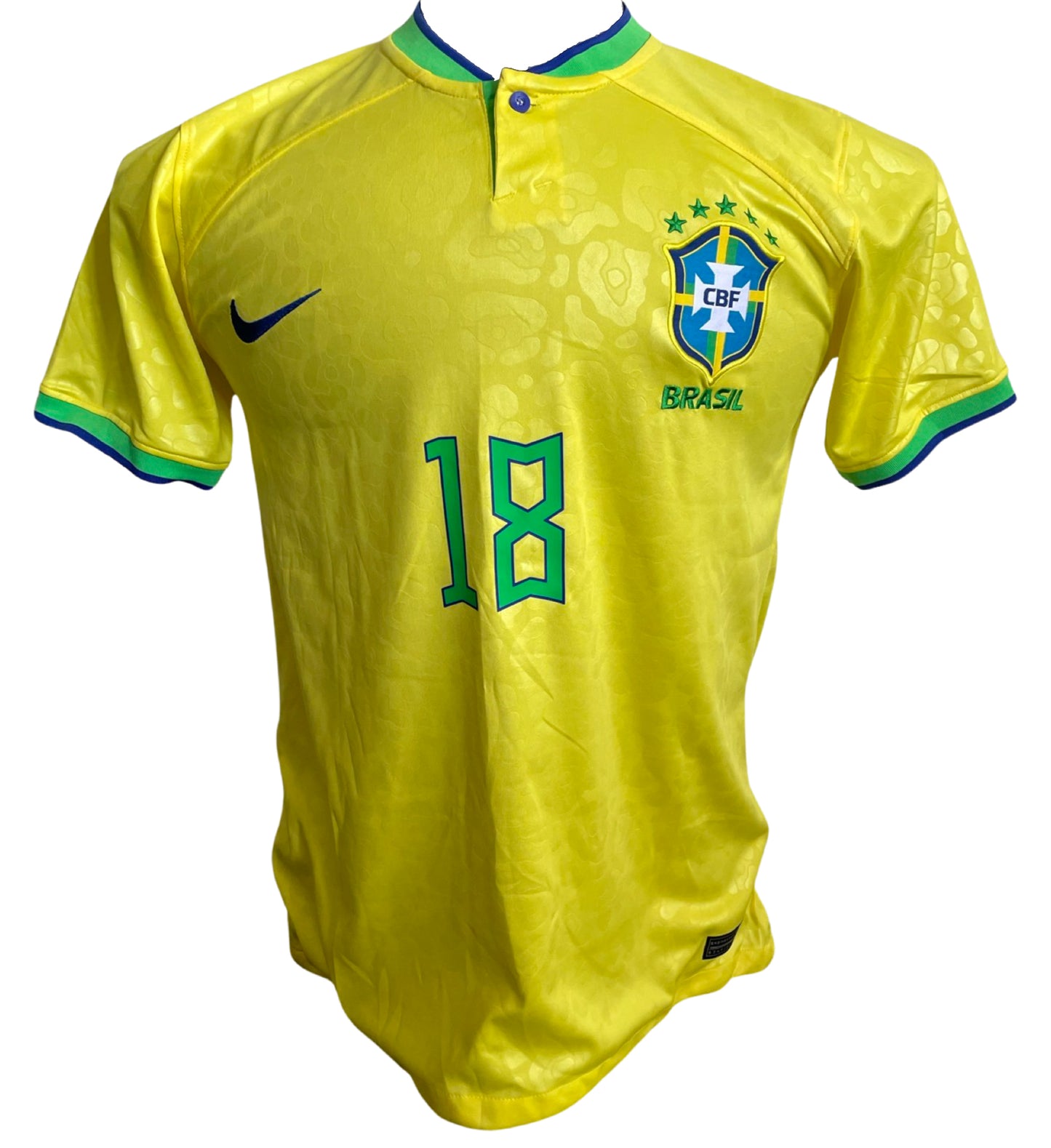 Antony Dos Santos Signed Brazil 2022 World Cup Home Shirt